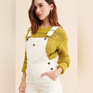 Faherty | Mechanic Overalls | Egret Corduroy | Organic Cotton Stretch |  M
